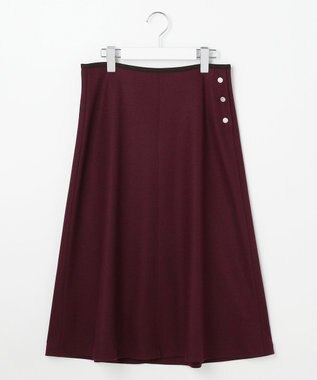 J.PRESS LADIES S ウールスムース スカート バーガンディ系