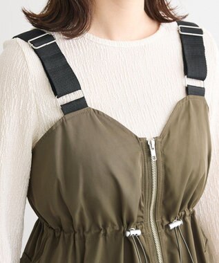 Green Parks ・ＳＵＧＡＲ　ＳＰＯＯＮ　ミリタリーキャミチュニック Khaki