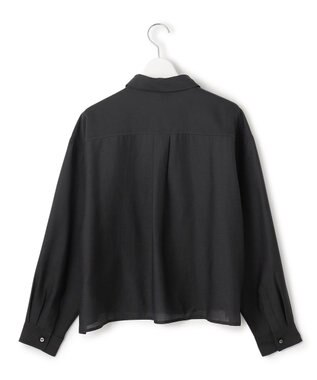 J.PRESS YORK STREET 【WOMEN】シアーショート ブラウス ブラック系