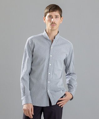 JOSEPH HOMME トライジャガードストレッチ　ウィングカラーシャツ