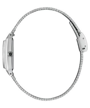 CITIZEN 【替えバンド付き2way 限定モデル】電池交換不要のスリムなスクエアモデル EG7040-74D シルバー