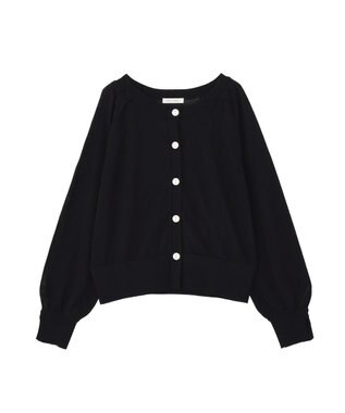 Green Parks 【しのばせカーデ】ポケッタブルＵＶカットニットカーディガン Black