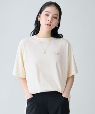 ANY ピグメントアソートロゴＴシャツ エクリュ