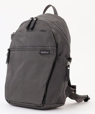 LA BAGAGERIE 【MONICA】サイドジップリュックサック ダークグレー