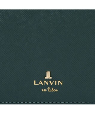 LANVIN en Bleu リュクサンブール 二つ折りコンパクト財布 ディープグリーン