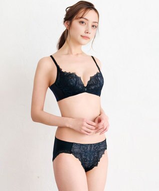 WACOAL ショーツ 【ハグするブラ】 BXB418とペア はきこみ丈あさめ ナイロンベア天竺素材(バック) レディース PXB118 /ワコール グレイッシュブルー