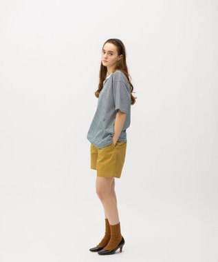 LENO THIN BORDER T-SHIRT / 細ボーダーTシャツ 《UNISEX》 WHITE×NAVY