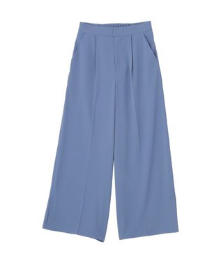 YECCA VECCA 【接触冷感】COOLスリットワイドパンツ Blue
