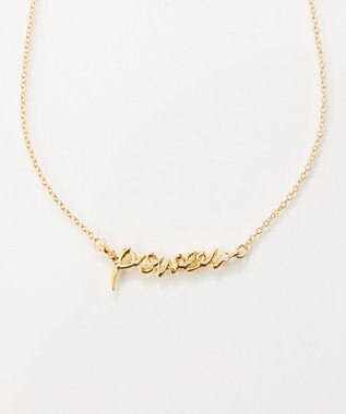 Phoebe ラッキーレターネックレス(パワー) ゴールド