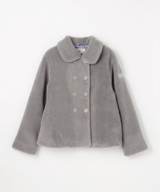 組曲 KIDS 【150-170㎝】スライバー ピーコート グレー