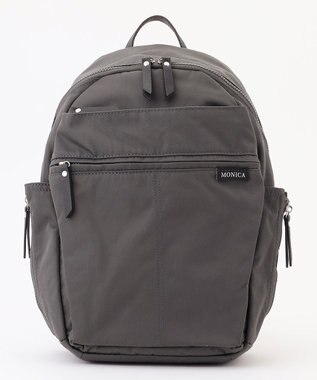 LA BAGAGERIE 【MONICA】サイドジップリュックサック ダークグレー