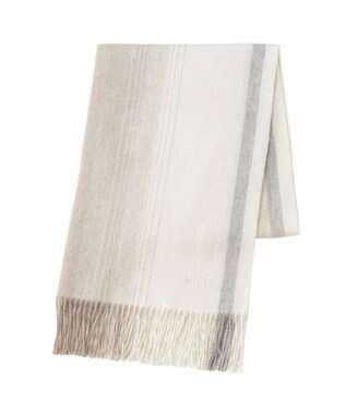 MOONBAT FURLA(フルラ）ウール100％ オンブレー カラーブロック ストール オフホワイト