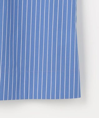 組曲 【先行予約・2WAY】エアリーシャーティングフリル襟 ブラウス ブルーストライプ系1