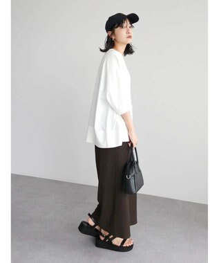 Green Parks 接触冷感裾リブＴシャツ Off White