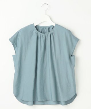 自由区 L 【カタログ掲載・人気素材・新型登場・新色追加・セットアップ対応】エアリーツイルプルオーバー ブラウス ［新色］サックス