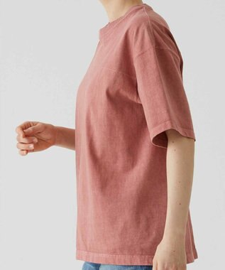 caqu caqu x GoodOn football S/Stee  シンプルゆったりフィットのフットボール半袖Tシャツ dark pink