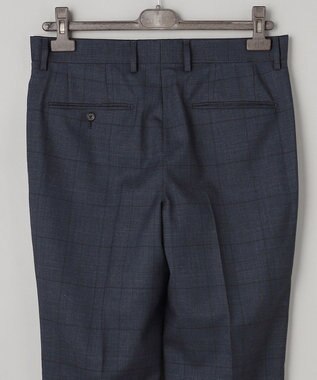 GOTAIRIKU シワになりにくい【御幸毛織/みゆきけおり】DRYSPINNER 平織スーツ_ネイビー格子 ネイビー系×格子