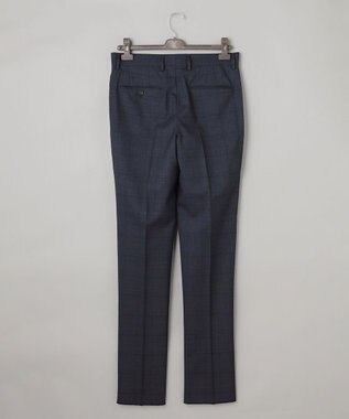 GOTAIRIKU シワになりにくい【御幸毛織/みゆきけおり】DRYSPINNER 平織スーツ_ネイビー格子 ネイビー系×格子