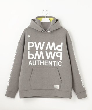 PW CIRCULUS 【NEWデザイン】【MEN】 LOGO graphic  デタッチャブルフーディー グレー系