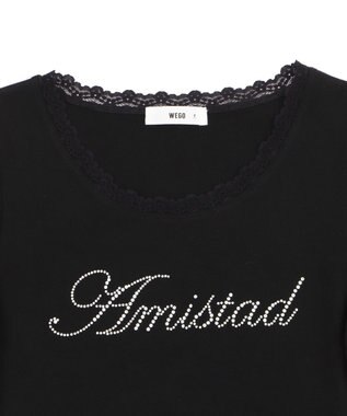 WEGO ロゴレースちびT ブラック