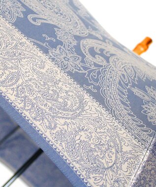 槇田商店 Kirie ペイズリー ミステリアスブルー 長傘 ブルー