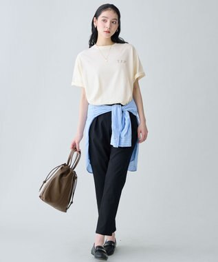 ANY ピグメントアソートロゴＴシャツ エクリュ