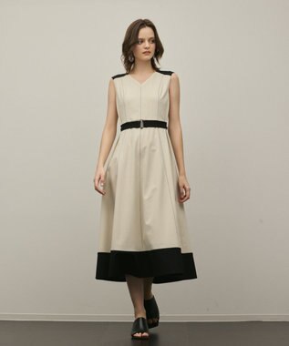 GRACE CONTINENTAL ジャージワンピース ベージュ