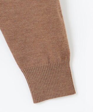 JOSEPH ABBOUD 【滑らかな肌触り/洗える】エクストラファインメリノウール ジップ ニット キャメル系