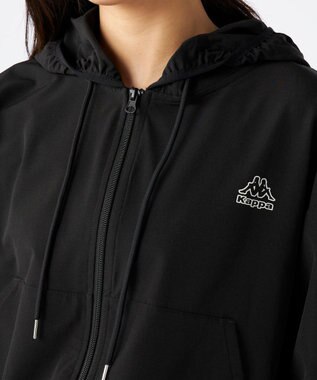 OP／FILA 【Kappa】ラッシュパーカー・ボードショーツ付き　4点セット水着 ブラック