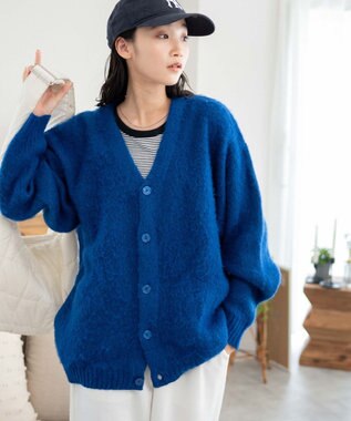 WEGO モヘアライクBIGカーディガン