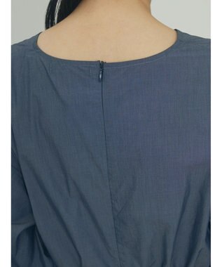 Green Parks ａ．ボリュームギャザーウエスト切替ワンピース Navy