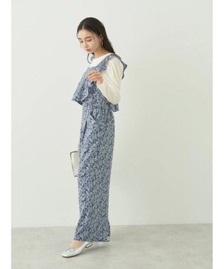 earth music&ecology 隠れウサギ柄パンツ Navy