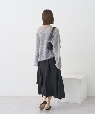 earth music&ecology ティアードイレヘムスカート Black