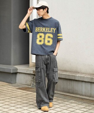 WEGO 【ユニセックス着用ITEM/MLサイズ展開】ナンバリングT（SS） ネイビー
