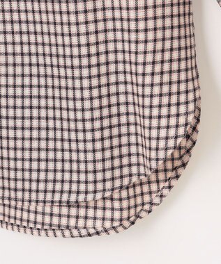 J.PRESS LADIES サイロチェック シャツ アイボリー×ネイビー×ピンク系