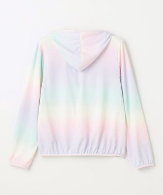 ANY KIDS UVカット さらさら パーカー レインボー
