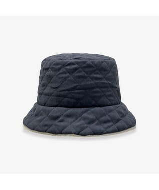 林八百吉商店 moz  バックサテンキルトバケットハット ブラック