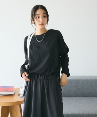 CRAFT STANDARD BOUTIQUE ワンポイント刺繍長袖チュニック Black