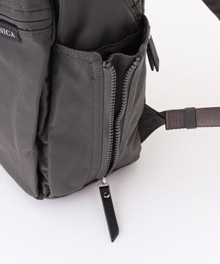 LA BAGAGERIE 【MONICA】サイドジップリュックサック ダークグレー