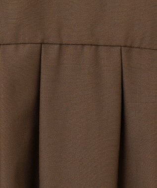 GRACE CONTINENTAL タックフレアロングワンピース ブラウン