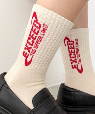 WEGO EXCEEDロゴリブソックス