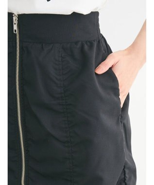 Green Parks ・ＥＬＥＮＣＡＲＥ　ＤＵＥ　シャーリングＷーＺＩＰスカート Black