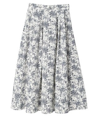 earth music&ecology 隠れリス柄スカート Ecru