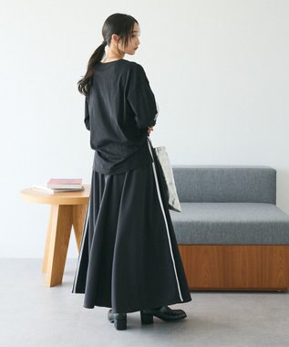 CRAFT STANDARD BOUTIQUE ワンポイント刺繍長袖チュニック Black