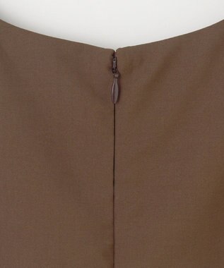 GRACE CONTINENTAL タックフレアロングワンピース ブラウン