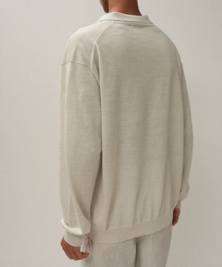 ATON RAMIE CASHMERE | スキッパーポロセーター - UNISEX LIGHT GRAY