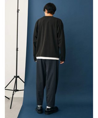 CRAFT STANDARD BOUTIQUE 梨地カットフェイクレイヤードＬ／Ｓ　ＴＥＥ Black