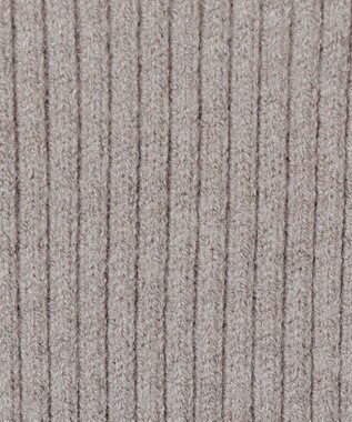 ANY SIS 【洗える】ネックパール調リブ ニット グレージュ