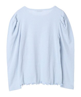 earth music&ecology パフスリーブクレープリブインナー Sax