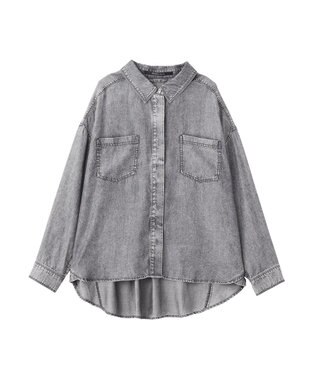 YECCA VECCA 【販売なし】バイオ加工ウ゛ィンテージデニムシャツ Gray